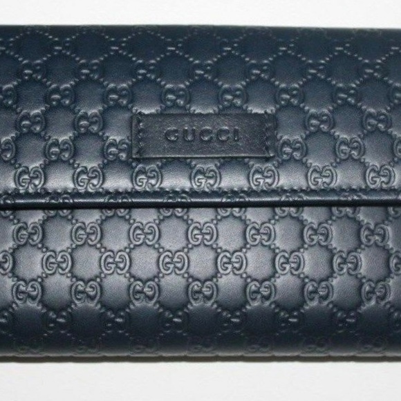Gucci GG MICROGUCCISSIMA Wallet in Blue - Picture 2 of 8